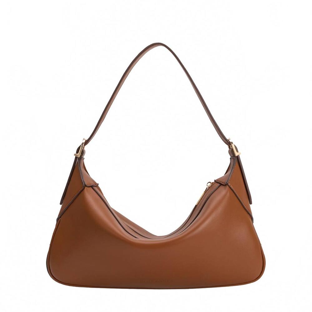 NEW MELIE BIANCO women's nicolette vegan shoulder bag in saddle